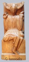 Figurine Dieu Celte Cernunnos en bois 