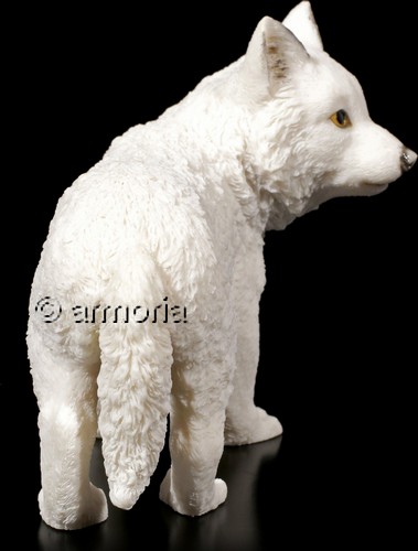 Figurine Louveteau blanc debout marque Veronese 