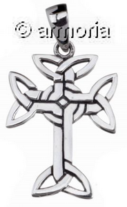 Pendentif Croix Celte Irlandaise en argent