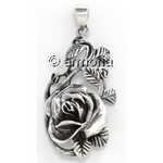 Pendentif Rose en argent 