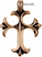 Pendentif médiéval Croix de Croisé en bronze 