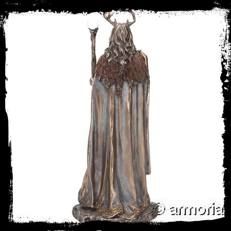 Figurine La Gardienne de la Forêt en résine aspect bronze