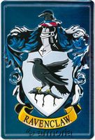 Plaque métal Ravenclaw en 3D - Harry Potter, 20x30 cm