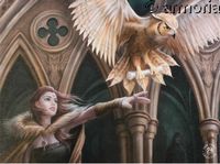 Reproduction sur toile Owl Messenger de Anne Stokes